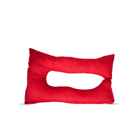 Adorables Pregnancy Pillow – Red & White | Full Body Support for Expecting Mothers