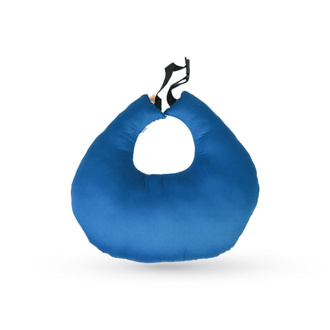 Adorables Feeding Pillow | Royal Blue & White | Rainbow Print with Lace Design | Cotton with Recron Filling