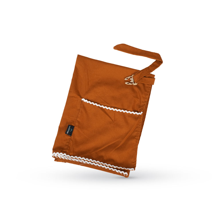 Adorables Feeding Cover | Coffee | Cotton | Lace Design | Pocket for Convenience