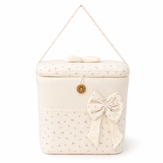 Adorables Baby Basket (Large) | Lightweight Storage | Lavender Mist | Organizer for Baby Essentials