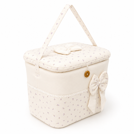 Adorables Baby Basket (Large) | Lightweight Storage | Lavender Mist | Organizer for Baby Essentials