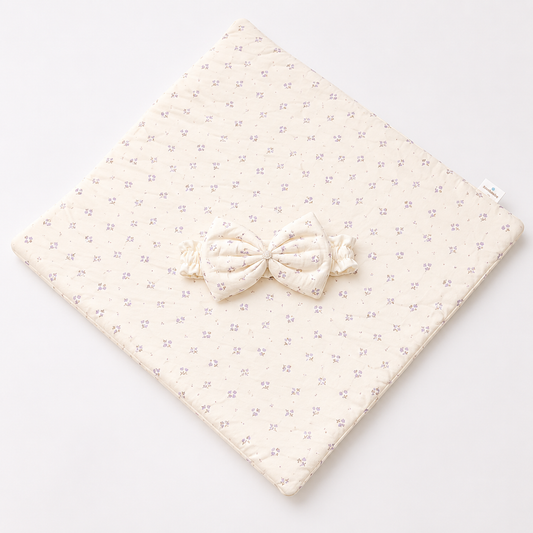 Adorables Receiving Blanket | Lavender Mist | Cotton with Recron | Soft & Elegant Swaddle