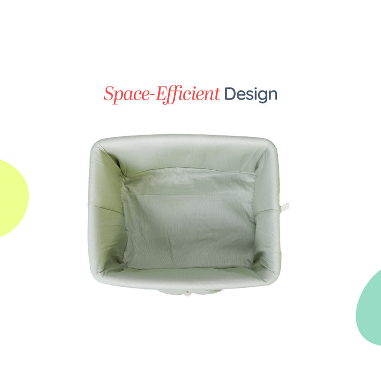 Adorables Open Basket | Light Green & Dark Green | Bow & Lace Design | Cotton & Foam LD
