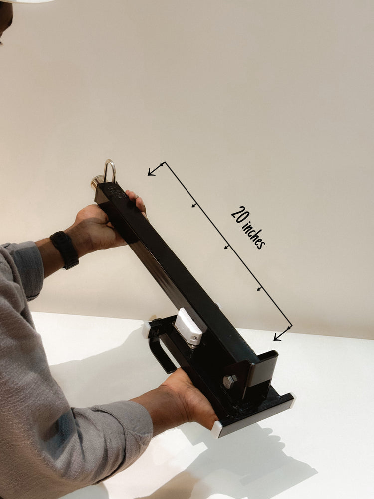 Foldable Window Baby Cradle Hanger | Foldable & Adjustable Metal Cot Hanger | Heavy-Duty No-Drill Design | Black & Silver