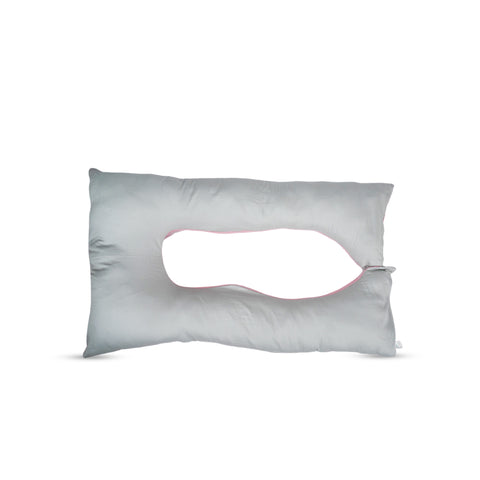 Adorables Pregnancy Pillow – Grey & Pink | Full Body Comfort for Expecting Mothers