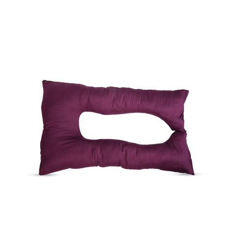 Adorables Pregnancy Pillow – Purple & Beige | Full Body Comfort for Expecting Mothers