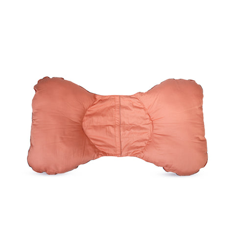 Adorables Pregnancy Pillow-(Small) | Turquoise Blue & Peach | Lace Design | Full Body Support