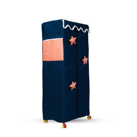 Adorables Cupboard | Turquoise Blue & Peach | Star Bow, Lace Detailing | Cotton & Foam LD