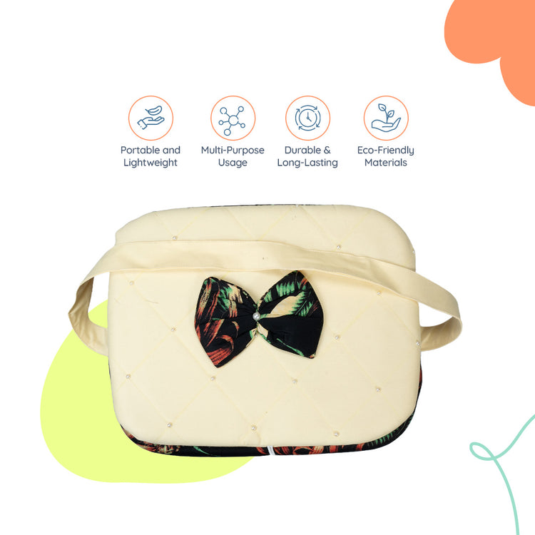 Adorables Baby Basket (Large) | Lightweight Storage | Black & Light Yellow | Organizer for Baby Essentials