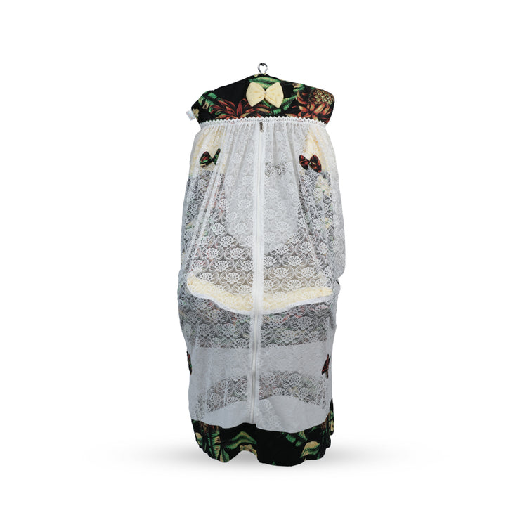 Adorables Bed Cradle | Black & Light Yellow | Cotton with Recron | Elegant Details for Comfort and Safety