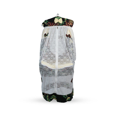 Adorables Bed Cradle | Black & Light Yellow | Cotton with Recron | Elegant Details for Comfort and Safety