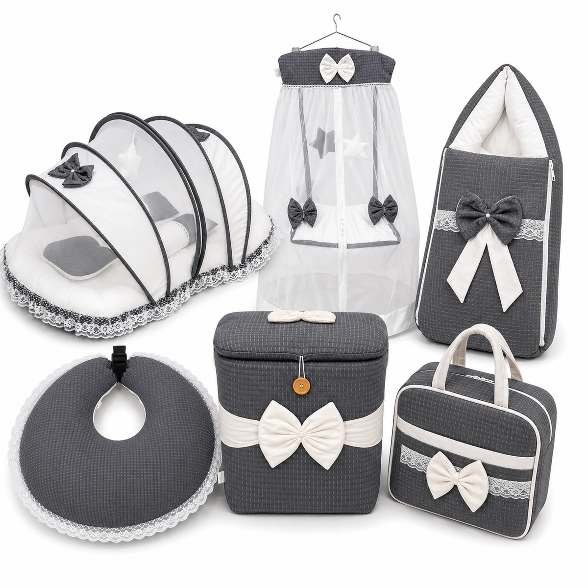 Grey & White