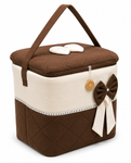 Adorables Baby Basket (Large) | Lightweight Storage | Chocolate Brown & Off White | Organizer for Baby Essentials