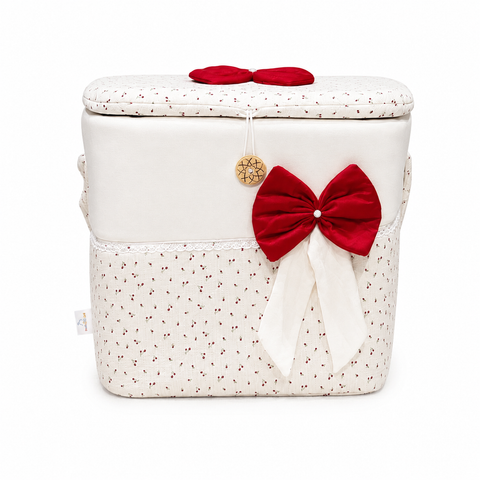 Adorables Baby Storage Basket for Newborn | Large Basket | Rose Melody & Off White | Cotton | Organizer for Baby Essentials (Copy)