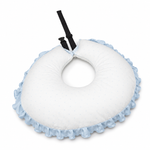 Adorables Feeding Pillow for Newborn | Twinkle Blue & White Star | Soft Cotton with Recron Filling | Bow Work & Lace Design