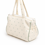 Adorables Diaper Bag for Moms | Rainbow Charm & Green | Cotton & Foam LD | Baby Diaper Bag with Elegant Lace Design