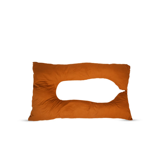 Adorables Pregnancy Pillow – Coffee & Off White | Full Body Support for Expecting Mothers