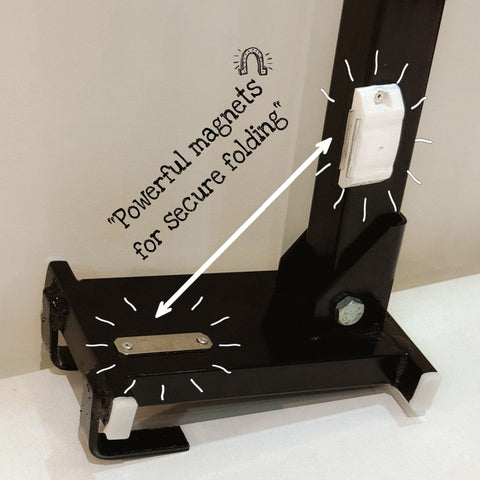 Foldable Window Baby Cradle Hanger | Foldable & Adjustable Metal Cot Hanger | Heavy-Duty No-Drill Design | Black & Silver