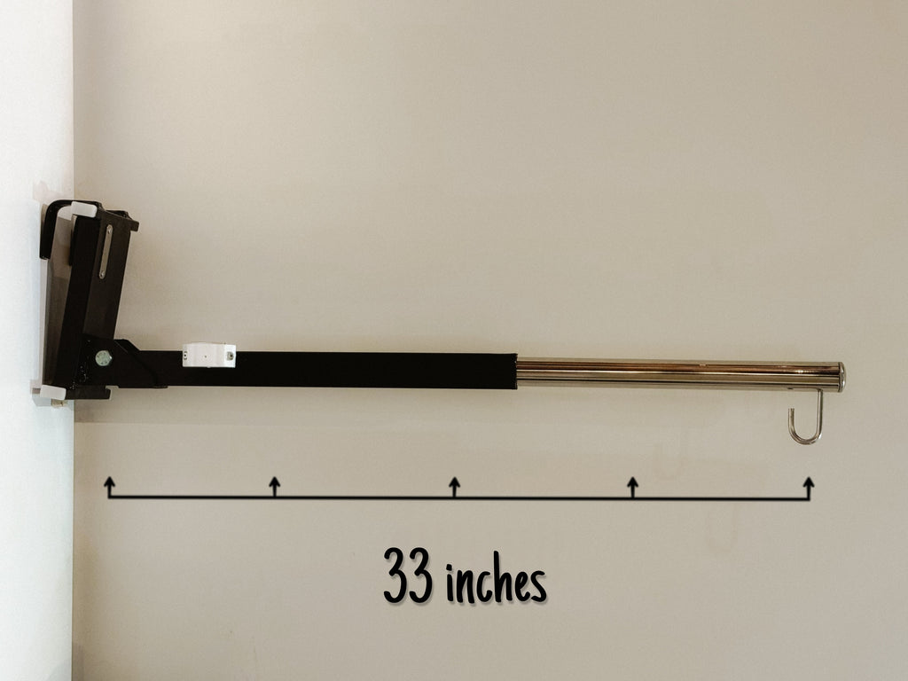 Foldable Window Baby Cradle Hanger | Foldable & Adjustable Metal Cot Hanger | Heavy-Duty No-Drill Design | Black & Silver