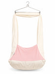 Adorables Baby Cradle for Newborn | Bed Cradle Set | Cherry Blush & Pink | Cotton with Recron Filling | Includes Net & Star Hangings