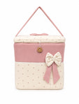 Adorables Baby Storage Basket for Newborn | Large Basket | Cherry Blush & Pink | Quilted Cotton | Organizer for Baby Essentials (Copy)